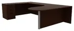 U Shaped Desk with Storage