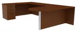 U Shaped Desk with Storage