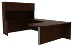 U Shaped Desk with Hutch