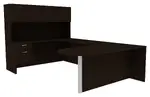 U Shape Office Desk with Hutch