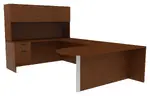 U Shape Office Desk with Hutch