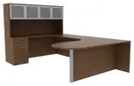 U Shaped Desk with Hutch