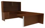 Credenza Desk with Hutch