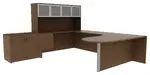 U Shaped Desk with Storage