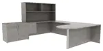 U Shaped Desk with Storage