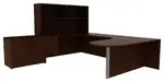 U Shaped Desk with Storage