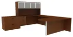 U Shaped Desk with Hutch