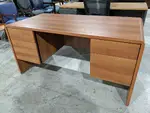 Oak Laminate Desk with Drawers