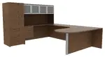 U Shaped Desk with Storage