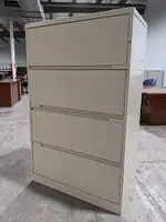 Putty Metal 4 Drawer Lateral Filing Cabinet â€“ 36 Inch Wide