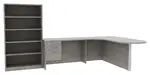 L Desk with Drawers
