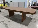 8 FT Walnut Laminate Boat Shaped Conference Table