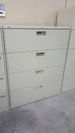 Four Drawer Locking Lateral HON Filing File Cabinet
