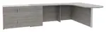 L Shaped Desk with Storage Cabinet