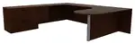 U Shaped Peninsula Desk with File Cabinet