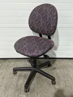 Steelcase Purple Rolling Office Chairs without Arms
