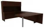 U Shaped Office Desk with Hutch