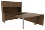 U Shaped Office Desk with Hutch