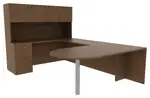 U Shape Office Desk with Hutch
