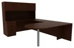 U Shape Office Desk with Hutch