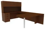 U Shape Office Desk with Hutch