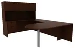 U Shape Desk with Hutch