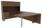 U Shape Desk with Hutch