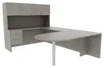 U Shape Desk with Hutch