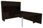 U Shape Desk with Hutch