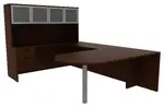 U Shaped Desk with Hutch