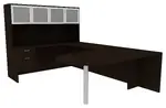 U Shaped Desk with Hutch