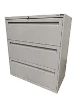Putty Hon 3 Drawer Lateral Filing Cabinet â€“ 36 Inch Wide
