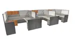 Knoll Dividends Pod of 3 Cubicles