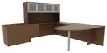 U Shaped Desk with Storage
