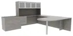 U Shaped Desk with Storage