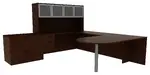 U Shaped Desk with Storage