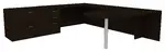 U Shaped Desk with Filing Cabinet