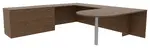 U Shaped Desk with Filing Cabinet