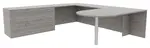 U Shaped Desk with Filing Cabinet
