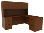 L Shaped Desk with Hutch