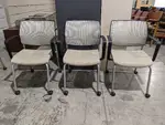 SitOnIt Mesh Back Rolling Guest Chairs