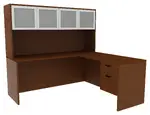 L Shaped Desk with Hutch