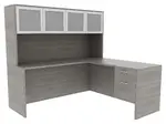 L Shaped Desk with Hutch