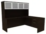 L Shaped Desk with Hutch