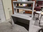 Putty Laminate Desk with Hutch