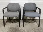 Globe Gray Fabric Stacking Guest Chairs