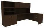 L Shape Desk with Storage