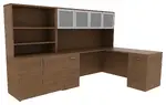 L Desk with Storage