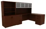 L Desk with Storage