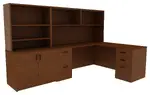 L Shape Desk with Drawers